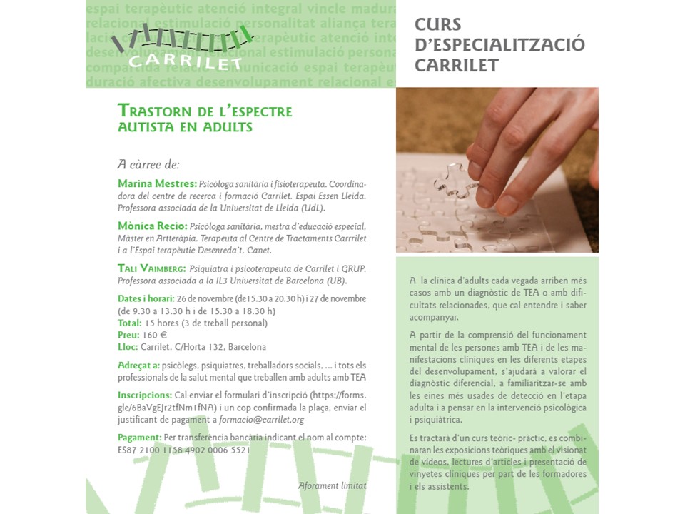 TEA en Adults CarriletTEA