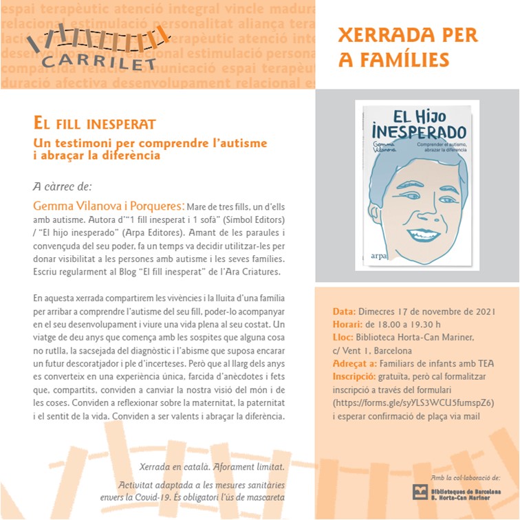 El fill inesperat xerrada per a famílies