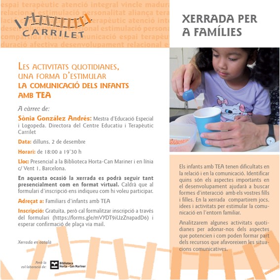 Xerrada famílies activitats quotidianes